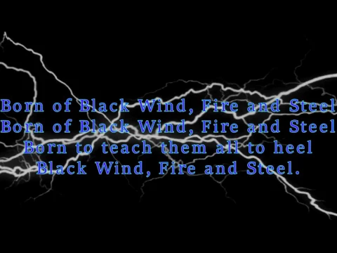 Download MP3 Manowar - Black Wind, fire and steel (lyrics)