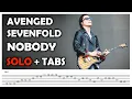 Lagu Avenged Sevenfold - Nobody (Guitar Solo Tutorial + TABS)