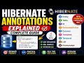 Hibernate Annotations Explained Entity Table Id GeneratedValue Column Lob