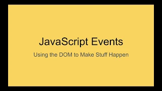 JSE 01 JS Events - Basic onclick Event
