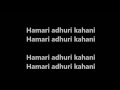 Download Lagu Hamari Adhuri Kahani Title Song karaoke with lyrics
