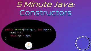 Constructors in Java - 5 Minute Java