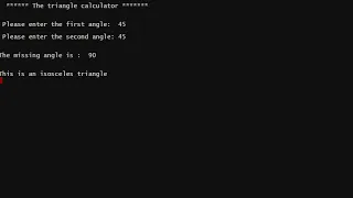 Python Challenge 11 - Triangle Calculator