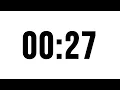 27 Second Timer Without Music Simple Countdown With Alarm At The End