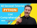 Python List Comprehension Tutorial With If Statement in 60 Seconds