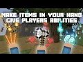 Make Items In Your Hand Give Players Abilities Minecraft Make OP Weapons