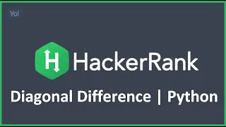 Diagonal Difference Python Hacker Rank Solution