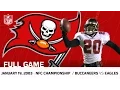 Buccaneers vs Eagles 2002 NFC Championship NFL Full Game