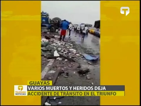 Varios muertos y heridos deja accidente de tránsito en El Triunfo