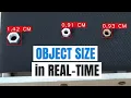 Measure size of objects in real-time with Computer Vision Opencv with Python
