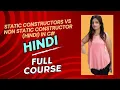 Static Constructors vs Non Static Constructor Hindi in C C Static constructor