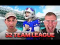 32-Team Fantasy Football Draft Vlog WalterPicks