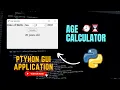 Age Calculator Using Python Tkinter GUI project Crazy Coders