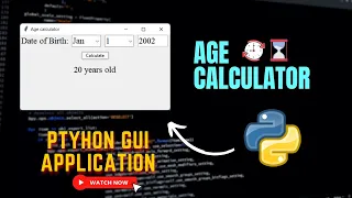Age Calculator Using Python Tkinter GUI project Crazy Coders