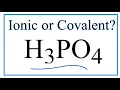 Is H3PO4 Phosphoric acid Ionic or