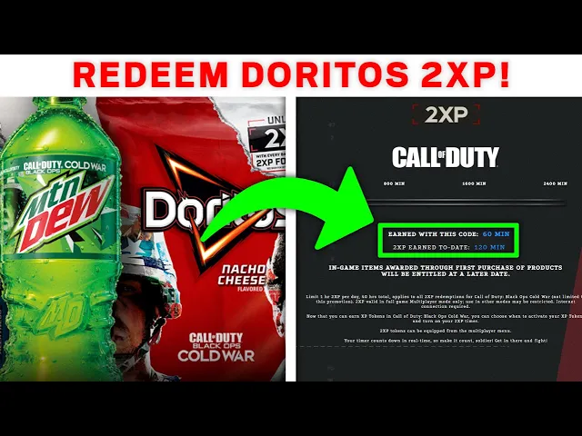How To Redeem Doritos &amp; Mountain Dew 2XP Codes In COD: Black Ops Cold War!