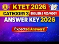 KTET Category 3 English Main Answer Key 2026