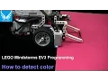 EV3 Programming 1 3 How to detect color Using Color Sensor