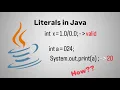 Literals in Java Java Fundamentals Part-3 Fight4Tech