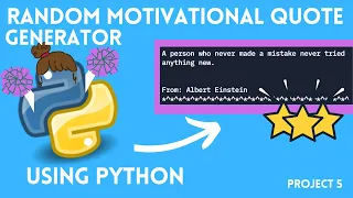 Random Motivational Quote Generator - project 5