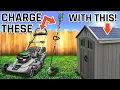 This Off Grid SOLAR SHED Powers All The Tools Inside It