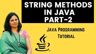 String Methods in Java 2021 String Handling in Java Java String Examples String Handling Part-2