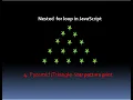 Pyramid Triangle star pattern print in JavaScript