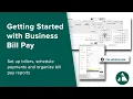 Get Started with Business Bill Pay