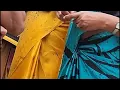 Satin silk Crepe saree aunty Satin shots