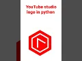 YouTube studio logo in python turtle graphics