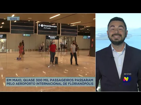 Aeroporto de Florianópolis registra passagem de 300 mil pessoas no mês de maio