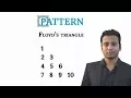 C programming Bangla Tutorial 5 165 Pattern part-21 Floyd s triangle