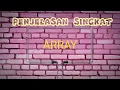 Apa itu Array 1 minute explanation