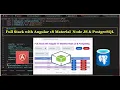 Full Stack Angular 18 Material Node JS PostgreSQL
