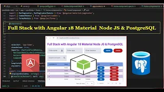 Full Stack Angular 18 Material Node JS PostgreSQL