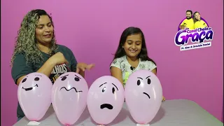 Dinâmica para Crianças - bexiga - alegria
