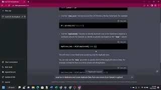 ChatGPT Load CSV and Remove Duplicates in Python