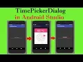 time picker dialog in android studio