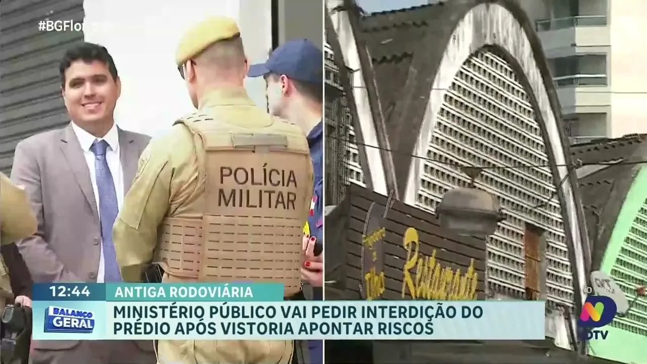 Antiga rodoviária de Florianópolis corre risco de interdição após vistoria dos bombeiros