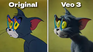 Veo vs Grok Remake Scenes From Tom & Jerry But Realistic