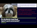 Report Card Comments - Doing an hour of work in 6 minutes