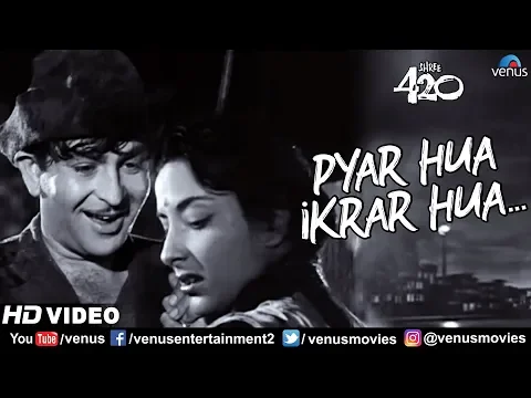 Download MP3 Pyar Hua Ikraar Hua | Raj Kapoor & Nargis | Shree 420 | Evergreen Lata Mangeshkar | Ishtar Music