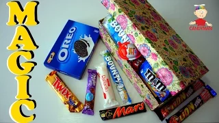 New A Lot Of Candy Magic Box Full Of Candy Presents Candy Man Magic 