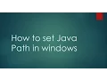 How to Set Java Classpath in Windows