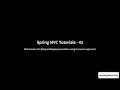 Spring C Tutorials 42 - Web Services 12 RequestMapping using Consumes