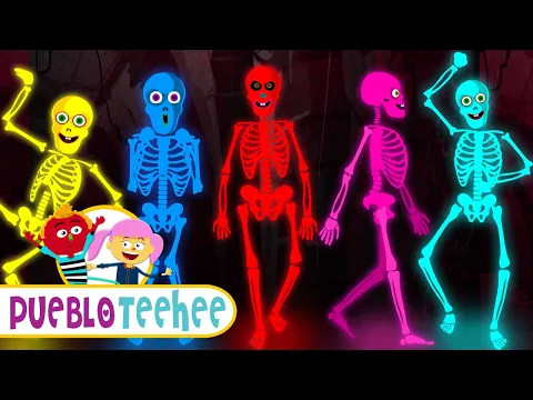 Download MP3 Pueblo Teehee | Cinco Esqueletos Salieron Una Noche - Canciones Infantiles