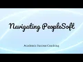 Navigating PeopleSoft