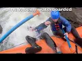 Three camera view of a Gauley River incident