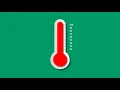 Thermometer progress animation green screen fundraising goal meter