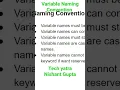 C Variable Naming Conventions - Best Practices Tutorial